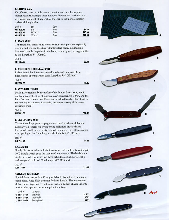 bench knives